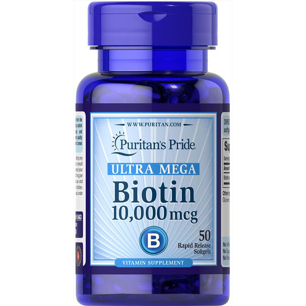 Біотин Puritan’s Pride 10000 мкг, 100 капсул