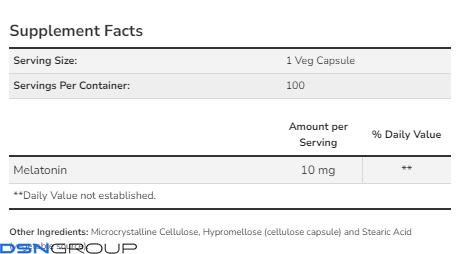Melatonin 10 mg - 100 vcaps