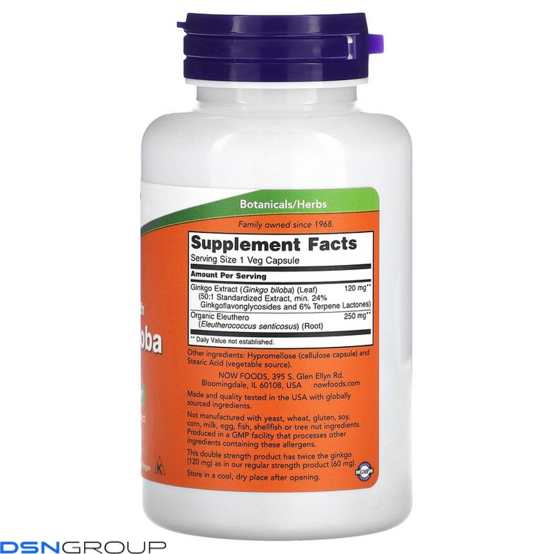 (12.02 Ожидание) Ginkgo Biloba 120mg - 100 vcaps
