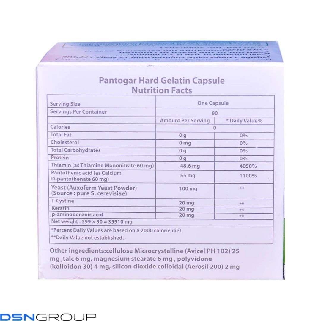 Pantogar For Hair and Nails - 90 caps