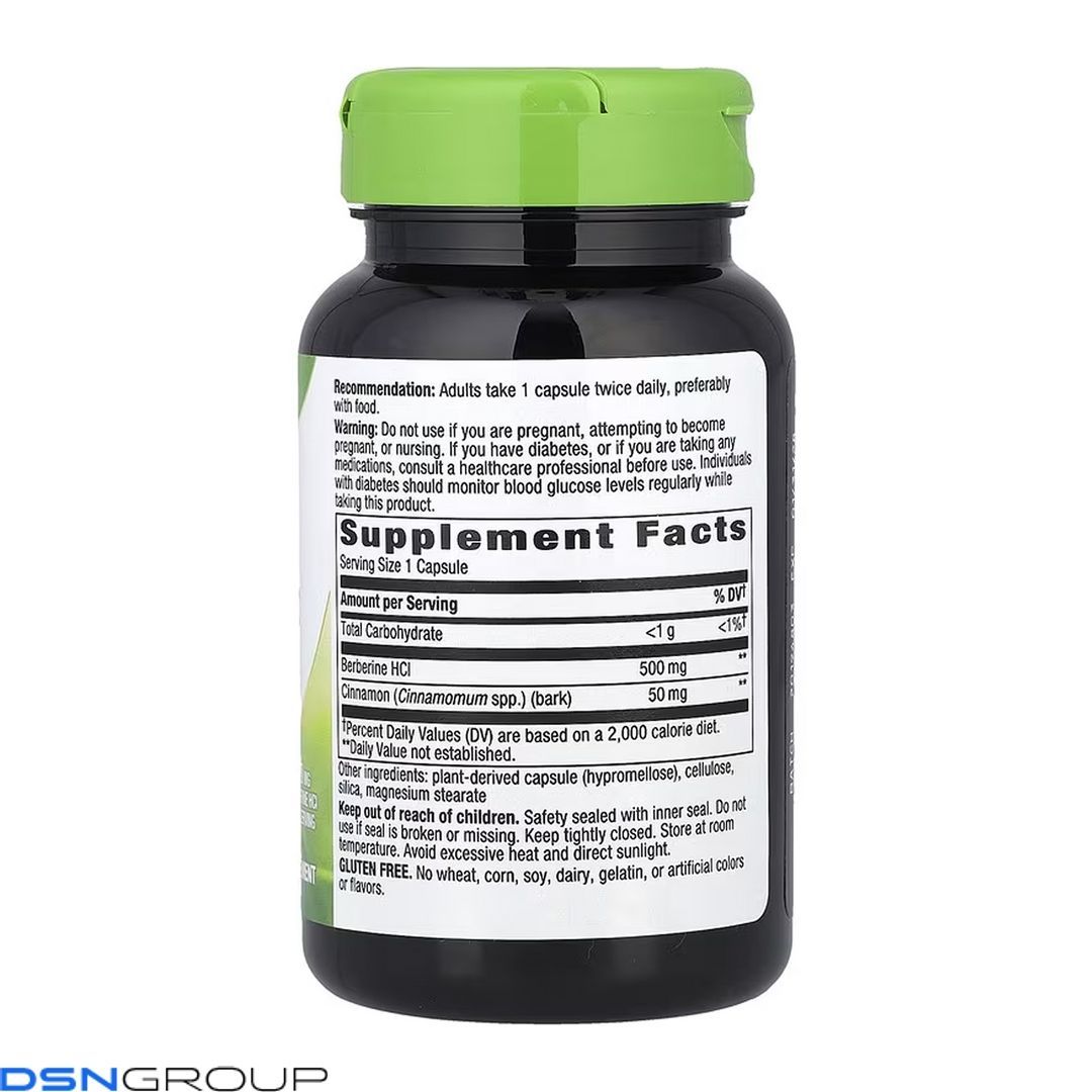 Berberine with Cinnamon - 60 vcaps