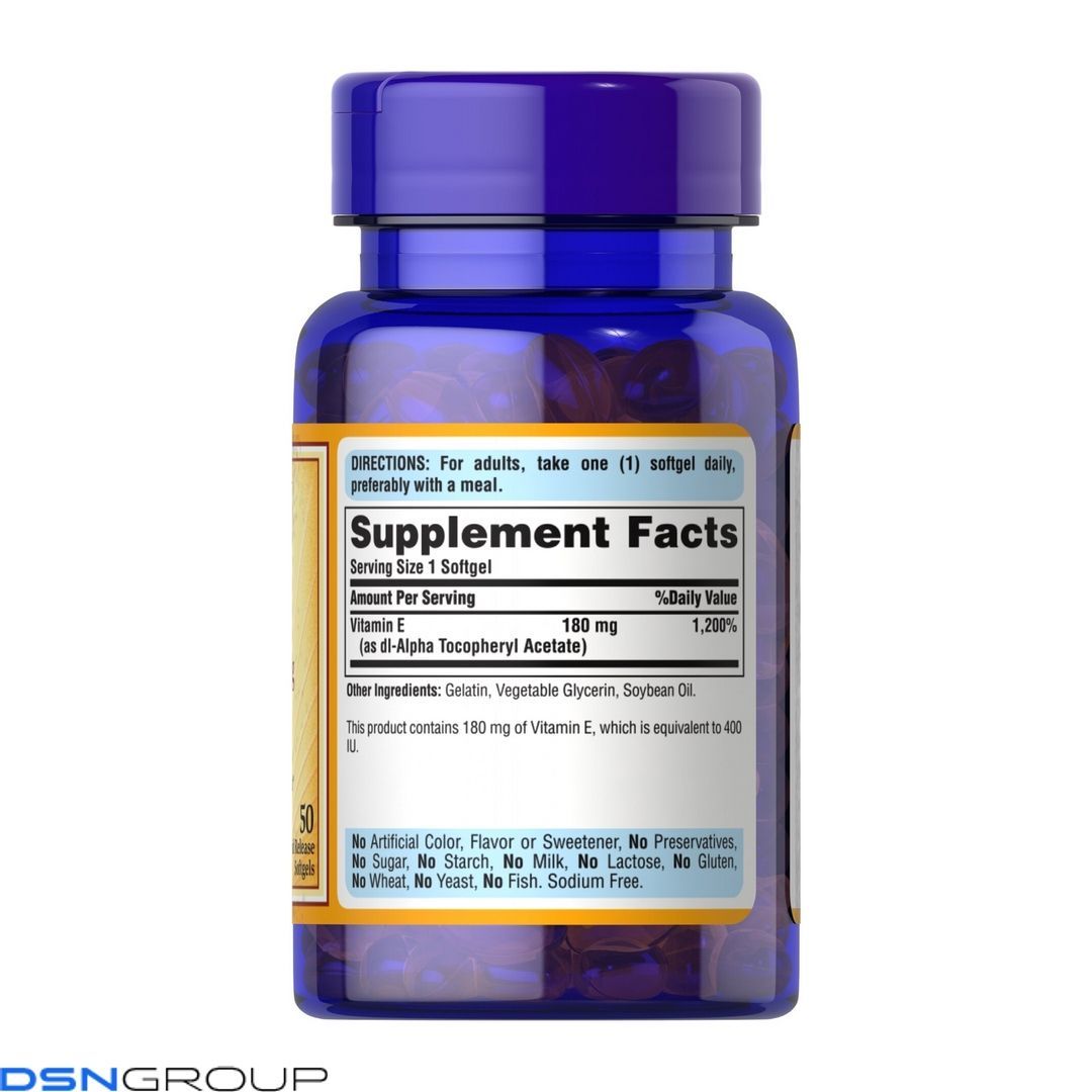 Vitamin E-400 IU - 50 softgels