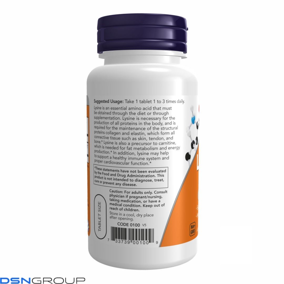 (12.02 Ожидание) LYSINE 500mg - 100 tabs