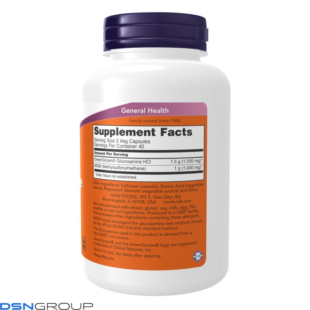 Veg Glucosamine & MSM 500/500 - 120 vcaps