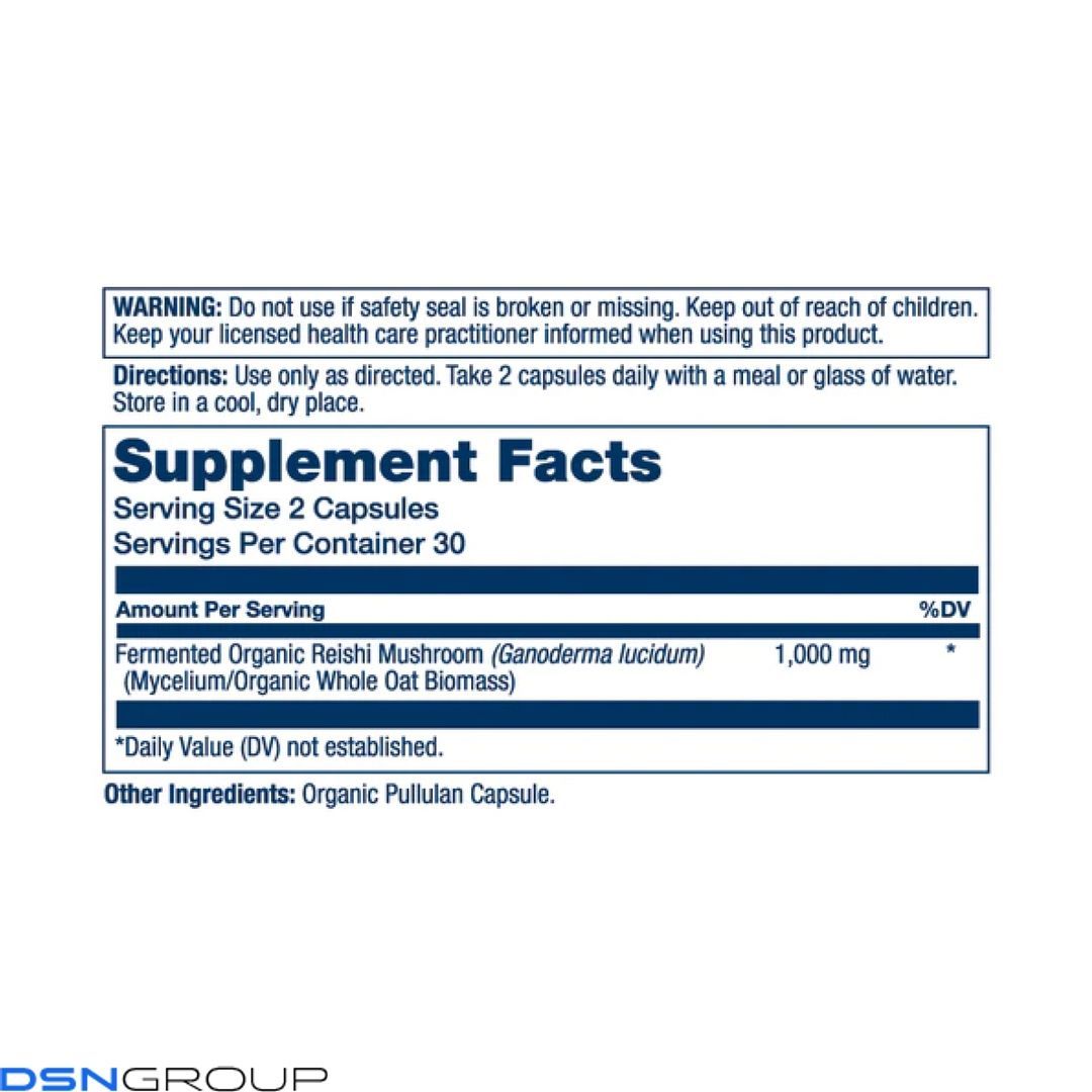 Org Grown Fermented Reishi 1000mg - 60 caps 2023-10-2147 фото Org Grown Fermented Reishi 1000mg - 60 caps