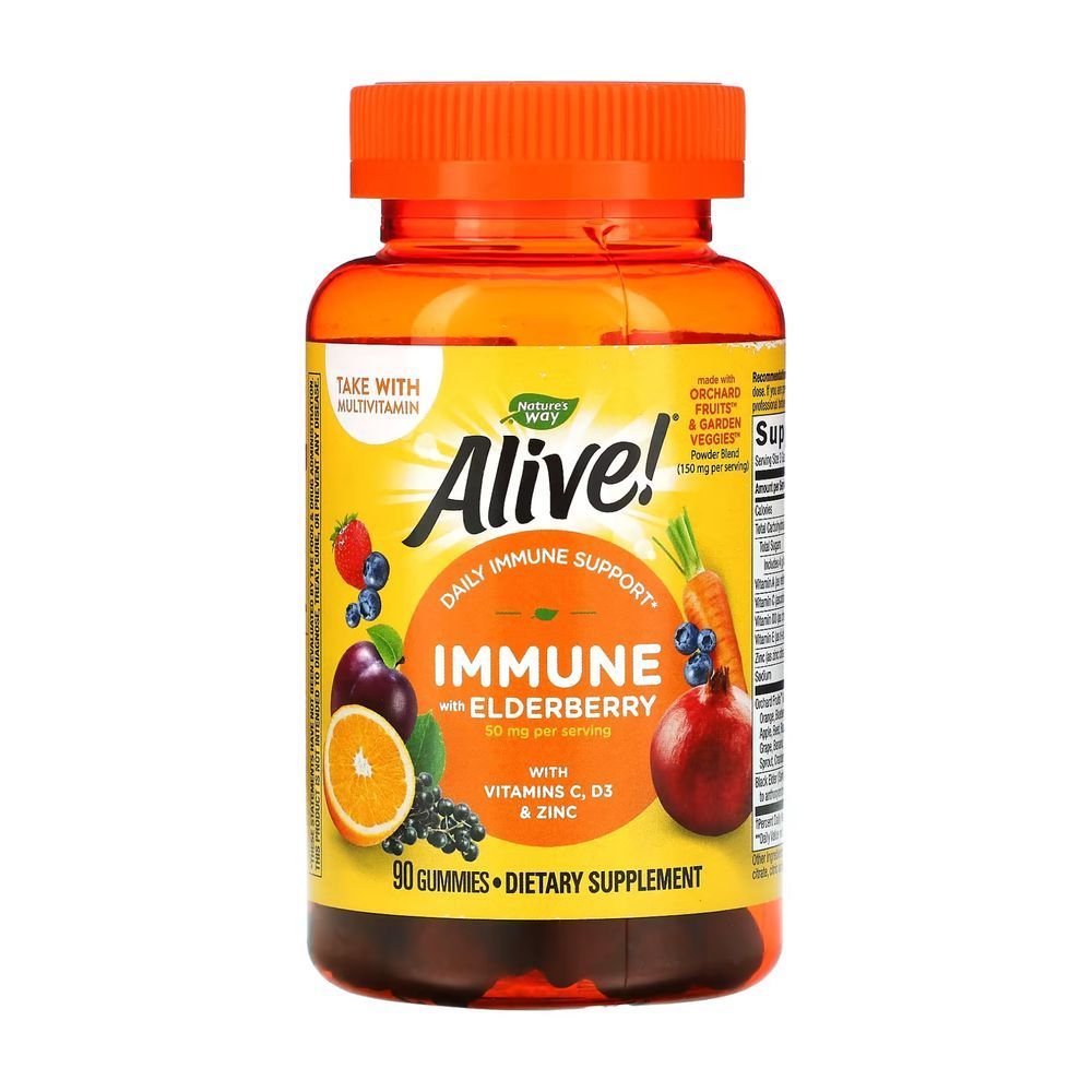 (20.02 Ожидание) Alive!&reg; Immune Gummy - 90 gummies