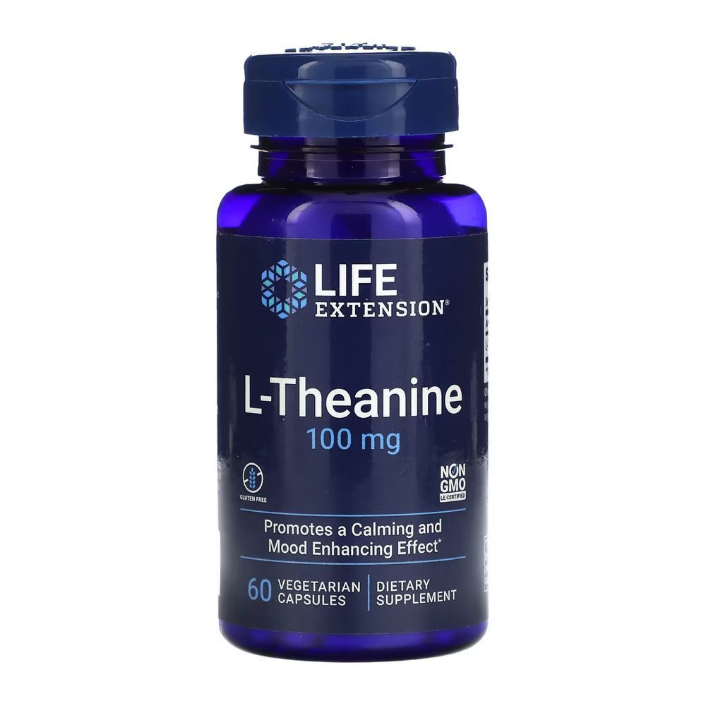 L-Theanine 100 mg - 60 vcaps (Повреждена этикетка)