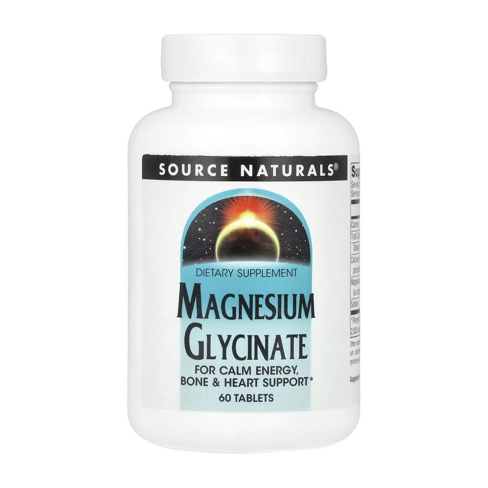 Magnesium Glycinate - 60 tabs (Повреждена банка)