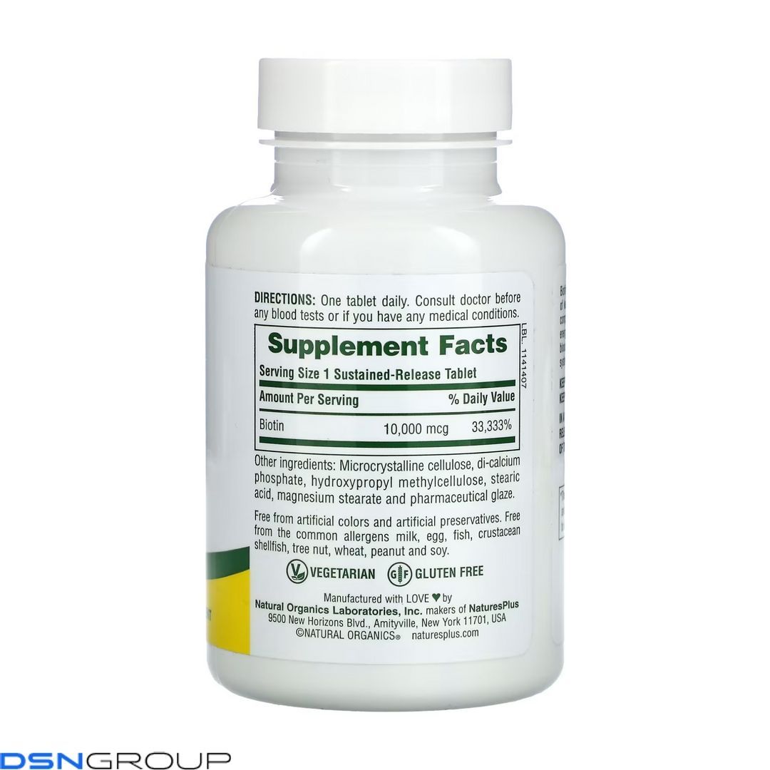 Biotin 10000 mcg - 90 tabs