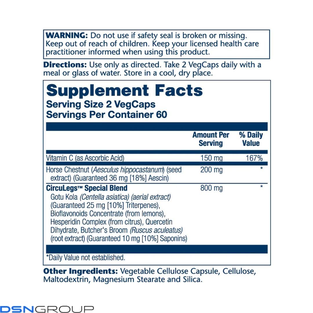 CircuLegs Circulation Support 200mg - 120 vcaps
