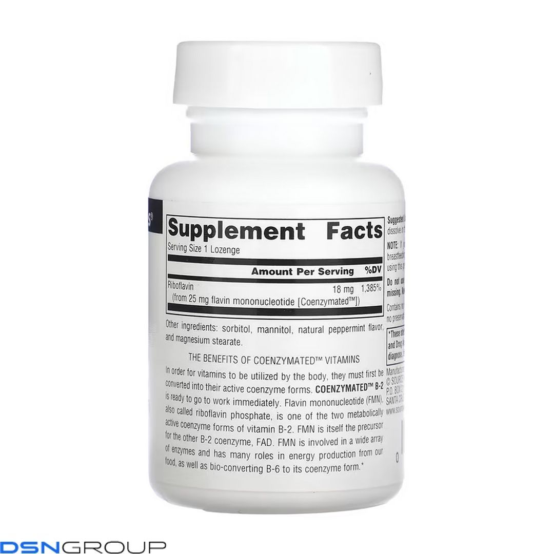 Coenzymated&trade; B-2 25 mg Peppermint - 60 lozenges