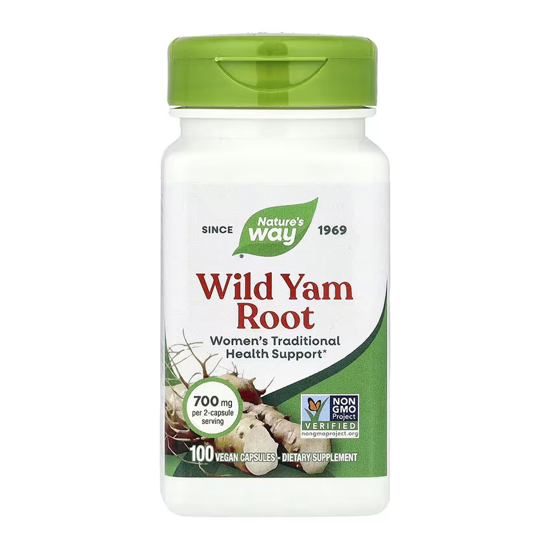 Дикий ямс Nature’s Way, 100 веганських капсул