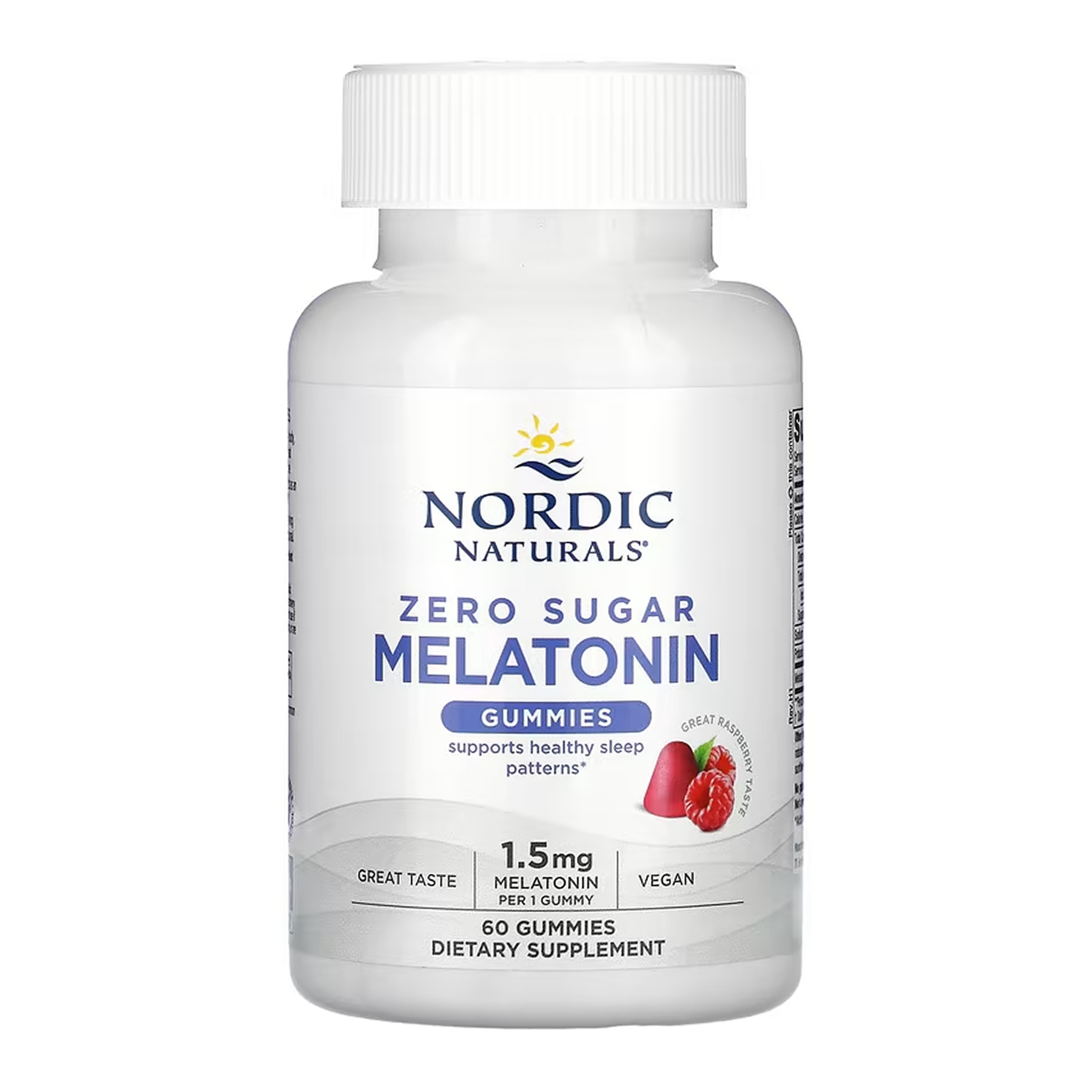 Жувальний мелатонін без цукру 1,5 мг Nordic Naturals, 60 шт