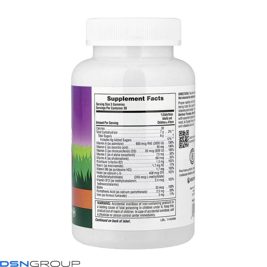 Children&rsquo;s Multivitamin - 90 Gummies Cherry, Grape & Orange