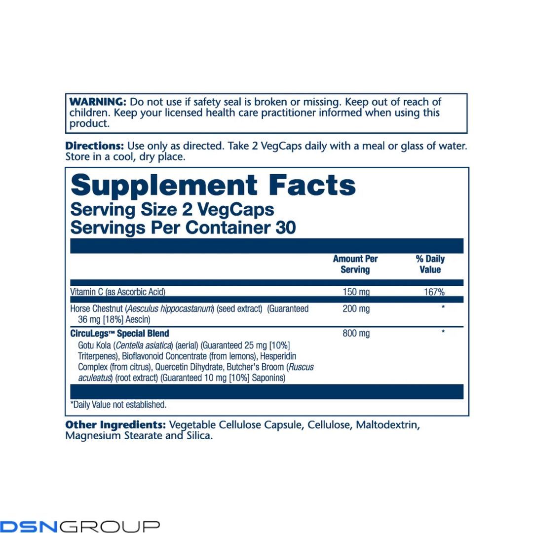 CircuLegs Circulation Support 200mg - 60 vcaps