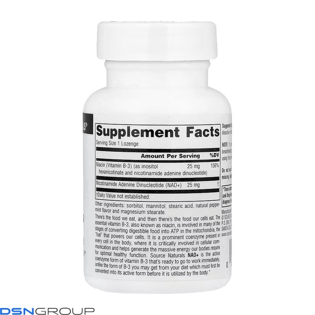Coenzymated&trade; B-3 25 mg Peppermint - 60 lozenges