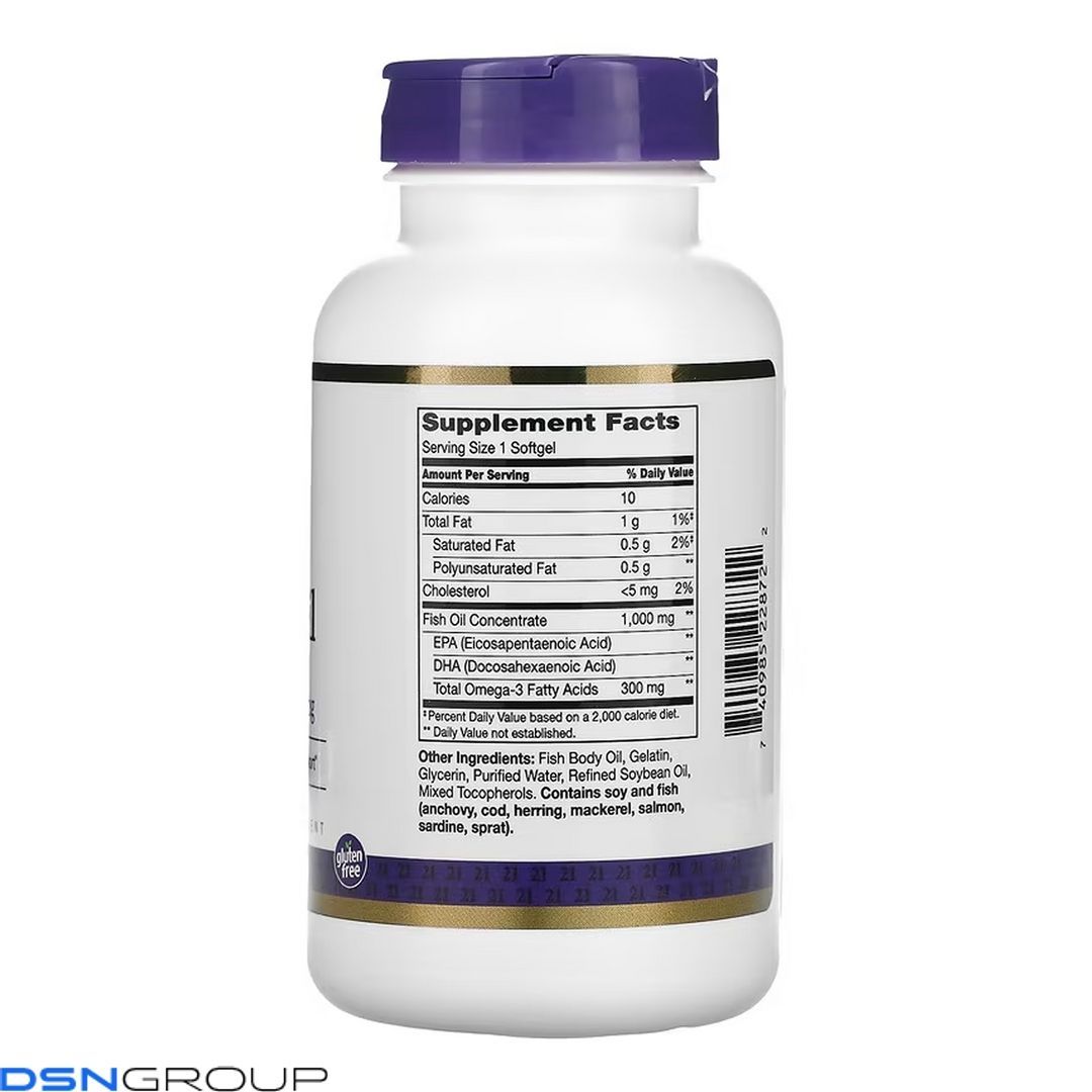 Fish Oil 1000 mg - 120 softgels 2023-10-7092 фото Fish Oil 1000 mg - 120 softgels