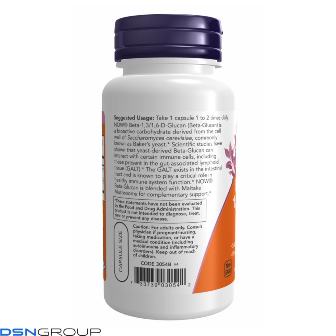 Beta-1,3/1,6-D-Glucan 100mg - 90 vcaps