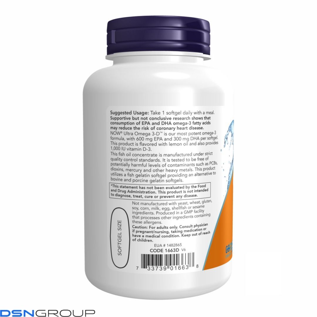Ultra Omega 3-D™ Fish Oil - 180 Fish Softgels 2022-10-0410 фото Ultra Omega 3-D™ Fish Oil - 180 Fish Softgels