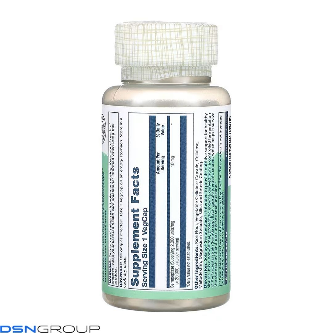 Serrapeptase 10mg - 90 vcaps