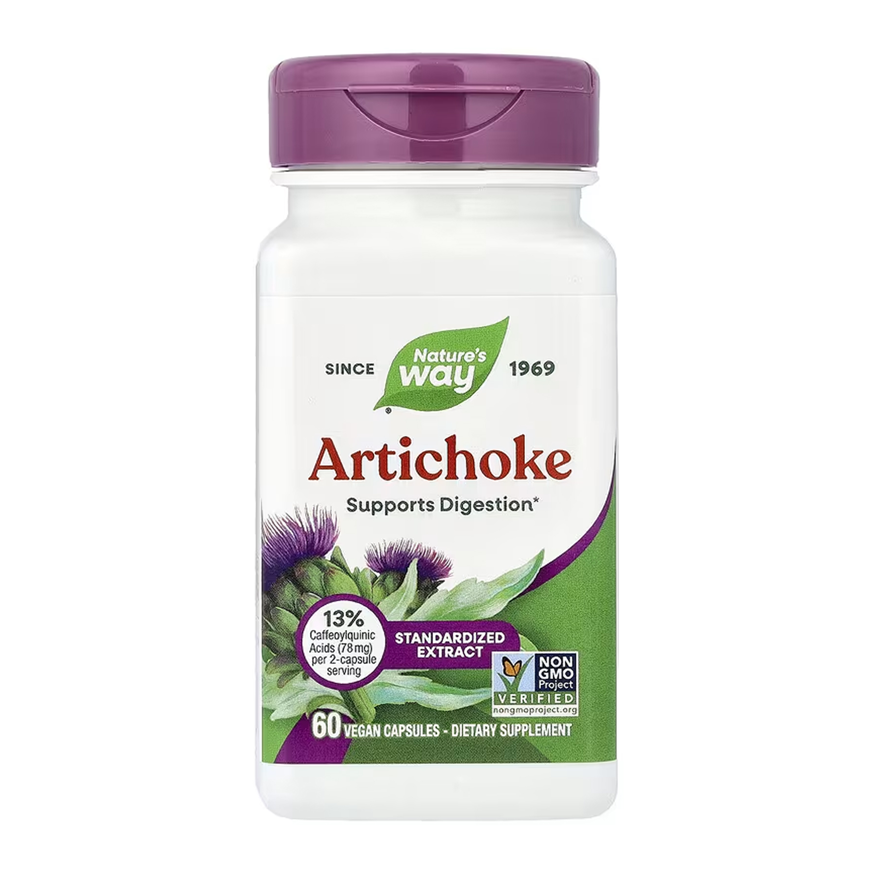 Артишок Nature’s Way, 60 веганських капсул